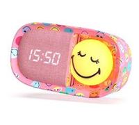 Réveil veilleuse Smiley Rose