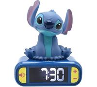 Lexibook, Stitch Réveil Veilleuse, RL800D | Sons et mélodies, écran LCD rétroéclairé, lumineux, snooze, Bleu