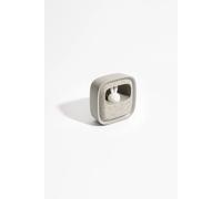 MOB - MOBILITY ON BOARD Réveil et Veilleuse pour Enfant Billy Clock - Motif Lapin - Face Avant Tissu - Cadre Plastique Soft-Touch - Programmation de la Date, de l'Heure et de 3 Alarmes (Gris)