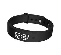 Réveil Vibrant Au Poignet - Tracker D'activité Avec Bracelet Vibrant | 3 Alarmes Rappel De Consommation D'alcool - Pour Lit, Chambre À Coucher, Dortoir, Voyage, Femmes, Hommes, Adultes, Adolescents, P