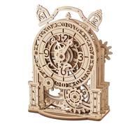 Réveil vintage ? Maquette en bois à construire, puzzle 3D mécanique décoratif brown TU