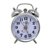 Réveille-Matin Rétro 10 Cm, Réveil À Cloche, Réveil À Sonnette Rétro Silberfarben (#867)