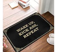 Réveille-Toi, Déchire Tout, Recommence. Welcome Paillassons Durable Tapis De Bain Lavable en Machine Paillasson Intérieur pour Couloir Cuisine Chambre 40X60Cm