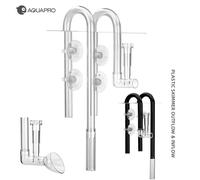 Réveiller APRO-Écumoire en plastique pour poissons, entrée et sortie, accessoires précieux, tuyau de plante, aquarium, eau Filtro, bol à poisson, Akvarium Black 12 lily