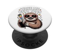 Réveillez-Moi l'année Prochaine Conception drôle de Nouvel PopSockets PopGrip Adhésif