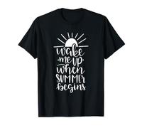 Réveillez-Moi Quand l'été Commence, de drôles de Vacances au Soleil T-Shirt