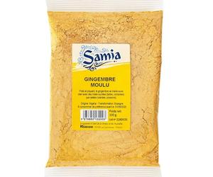 Réveillez vos plats sucrés et salés avec le gingembre moulu SAMIA, format 100g pratique et malin - Lot de 4