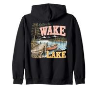 Réveillez-Vous au Bord du lac - Décor d'aventure Sweat à Capuche