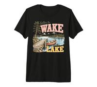 Réveillez-Vous au Bord du lac - Décor d'aventure T-Shirt Haut de Gamme