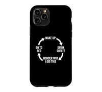 Réveillez-Vous, Buvez Un café, Demandez-Vous Pourquoi J'Ai Fait ça... Café drôle Coque pour iPhone 11 Pro