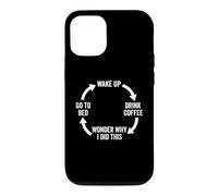 Réveillez-Vous, Buvez Un café, Demandez-Vous Pourquoi J'Ai Fait ça... Café drôle Coque pour iPhone 12/12 Pro