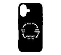 Réveillez-Vous, Buvez Un café, Demandez-Vous Pourquoi J'Ai Fait ça... Café drôle Coque pour iPhone 17