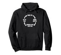 Réveillez-Vous, Buvez Un café, Demandez-Vous Pourquoi J'Ai Fait ça... Café drôle Sweat à Capuche