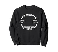 Réveillez-Vous, Buvez Un café, Demandez-Vous Pourquoi J'Ai Fait ça... Café drôle Sweatshirt