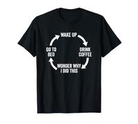 Réveillez-Vous, Buvez Un café, Demandez-Vous Pourquoi J'Ai Fait ça... Café drôle T-Shirt