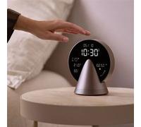 Lexon - Réveil radio & enceinte Bluetooth Conic Clock - Argenté