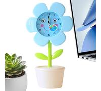 Réveils pour pots de fleurs - Montre silencieuse pour décoration de pot de fleurs, horloge de table douce sans tic-, aide au sommeil en douceur | Accessoire de chevet décoratif pour chambre à couch