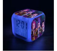 Réveils Veilleuse Kpop Demon Hunters LED Numérique Lampe, Lumière,Réveils pour Enfants,Table Bureau,Cadeau d'Anniversaire-Style 2
