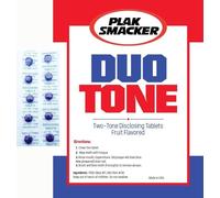 Révélateur de plaque dentaire ~ Lot de 80 ~ Plaqsearch, 2 couleurs, à croquer