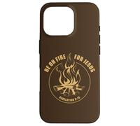 Revelation 3:15 Be on Fire for Jesus Christian Faith Camping Coque pour iPhone 16 Pro