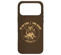 Revelation 3:15 Be on Fire for Jesus Christian Faith Camping Coque pour iPhone 17 Pro Max