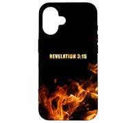 Revelation 3:15 Be on Fire for Jesus - Christian Revival Coque pour iPhone 16