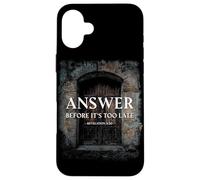 Revelation 3:20 Answer Before It's Too Late Evangelism Coque pour iPhone 16 Plus