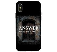 Revelation 3:20 Answer Before It's Too Late Evangelism Coque pour iPhone X/XS