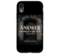 Revelation 3:20 Answer Before It's Too Late Evangelism Coque pour iPhone XR