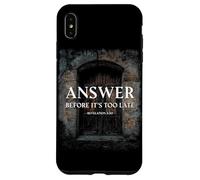 Revelation 3:20 Answer Before It's Too Late Evangelism Coque pour iPhone XS Max