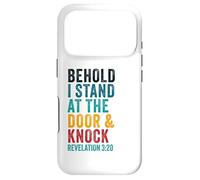 Revelation 3:20 I Stand at The Door and Knock - Jesus Quote Coque pour iPhone 17 Pro