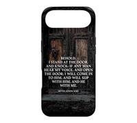 Revelation 3:20 I Stand at The Door and Knock - Jesus Quote Coque pour iPhone Air