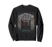 Revelation 3:20 I Stand at The Door and Knock - Jesus Quote Sweatshirt