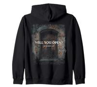 Revelation 3:20 I Stand at The Door and Knock, Will You Open Sweat à Capuche