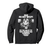 Révélation chrétienne en Forme de Croix de Lion Vintage 5:5 Sweat à Capuche