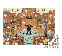 Révélation Dramatique en Salle d'audience Puzzle en Bois Imperméable DIY Puzzles De 1000 Pièces pour Adultes Défi Et Casse-tête Jeux De Stimulants