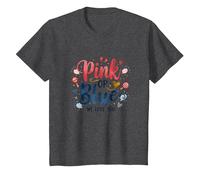 Révélation du Sexe Rose ou Bleu « We Love You Baby Celebration » T-Shirt, Enfant, Chiné Foncé, 10 Ans