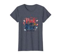 Révélation du Sexe Rose ou Bleu « We Love You Baby Celebration » T-Shirt, Femme, Bleu Chiné, 3XL