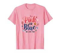 Révélation du Sexe Rose ou Bleu « We Love You Baby Celebration » T-Shirt, Homme, Rose, 3XL