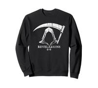 Révélations bibliques sur la Mort de Grim Reaper 6:8 Fourth Horseman Sweatshirt