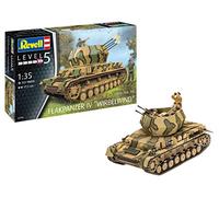 Revell 03296 - Maquette de véhicule blindé à Construire - Flakpanzer IV Wirbelwind - échelle 1/35 - Niveau 5/5