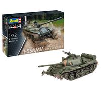 Revell 03328 T-55A/AM with KMT-6/EMT-5 1:72 Scale Unbuilt/Unpainted Plastic Mode