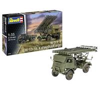 Revell 03338 BM-13-16 on W.O.T. 8 Chassis 1:35 Scale Unbuilt/Unpainted Plastic Model Kit // paints and glue are sold separately]