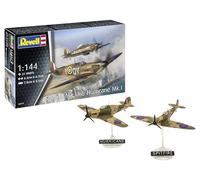 Revell 03771 Supermarine Spitfire Mk.Ia & Hawker Hurricane Mk.I Échelle 1:144 Kit de maquette en plastique non construit/non peint