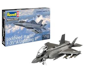 Revell 03799 Lockheed Martin F-35A Avion de Chasse à l'échelle 1:72 Maquette en Plastique Non construit/Non Peint, Couleur moulée