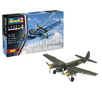 Revell 04972 Maquette d'avion Junkers Ju88 A-1 Bataille d'Angleterre - échelle 1/72 - Niveau 4/5