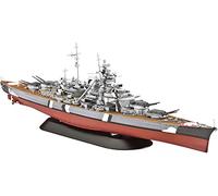 Revell Maquette Navire de Guerre Bismarck 05098 – 1/700 – 800 pièces – Gris