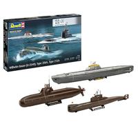 Revell 05186 70 Years Bundeswehr : Wilhelm Bauer, Type 206A, Class2 Échelle 1:144 - Maquette en plastique non construit/non peint