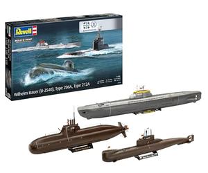 Revell 05186 70 Years Bundeswehr : Wilhelm Bauer, Type 206A, Class2 Échelle 1:144 - Maquette en plastique non construit/non peint