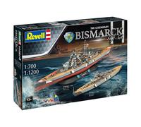 Revell 05637 Coffret Cadeau Bismarck 1/700-1/1200 Bateau Neuf